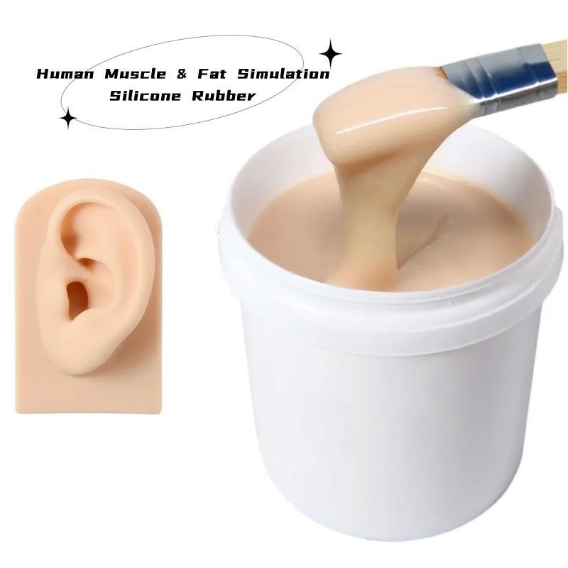 4.0Mpa Human Muscle And Fat Simulation Elastomer Silicone Rubber For Artificial Limbs Making