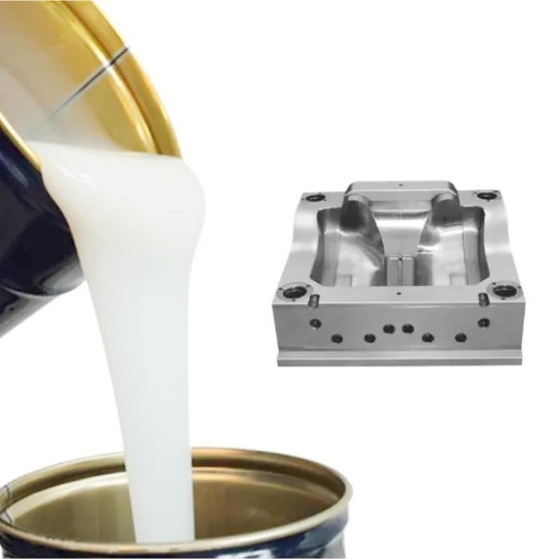 Low Shrinkage White Liquid Silicone For Mold Making 300% Elongation For Oil Drill