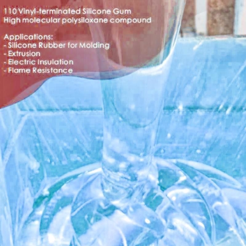 Colorless Vinyl Terminated VMQ MVQ High Molecular Polysiloxane Compound 110 112